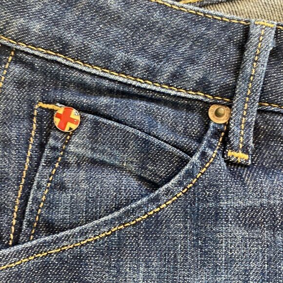 Sz 27 medium Wash Hudson Jeans cropped mid rise - Picture 4 of 8